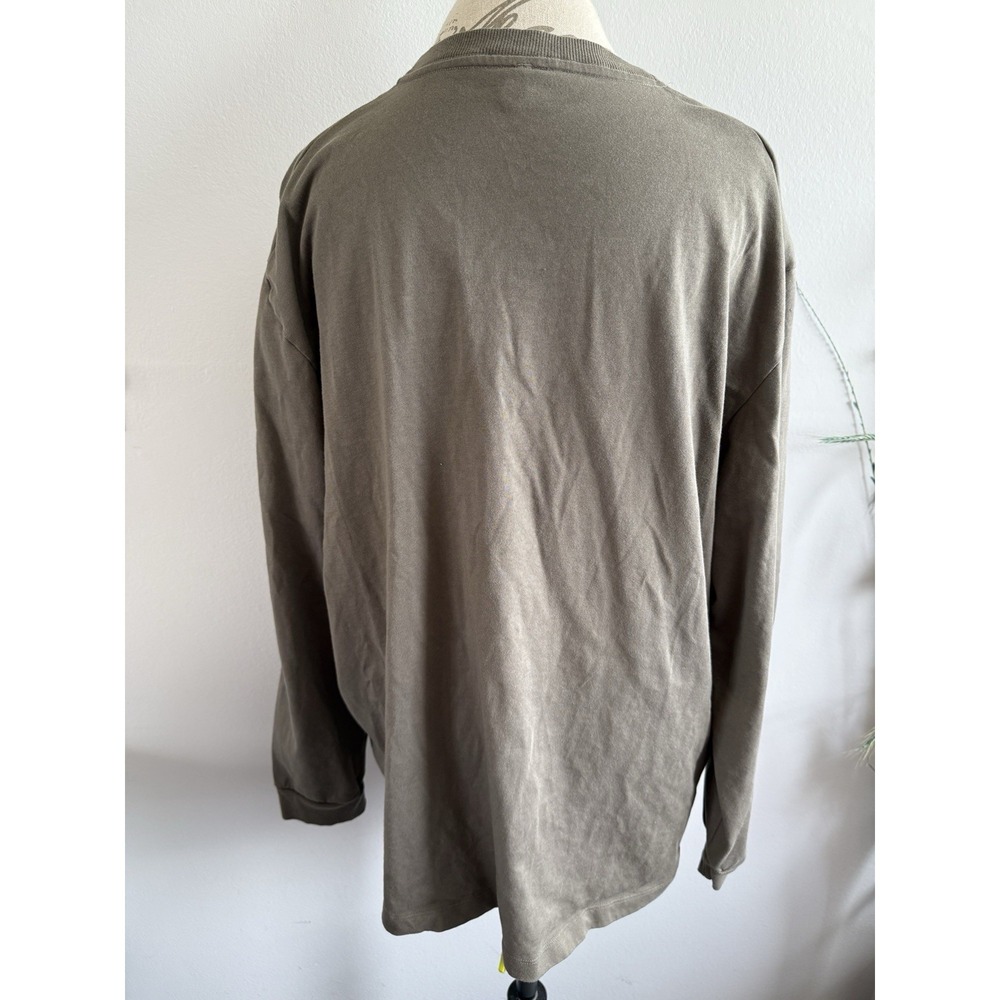 Lululemon Sweatshirt Mens XLarge Brown Greenish Lightweight Crewneck Spring - Picture 2 of 8